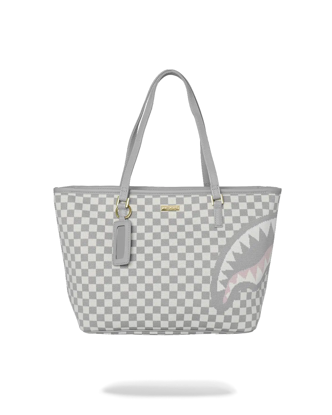 KNIT SHARKS IN PARIS IN CREAM TOTE