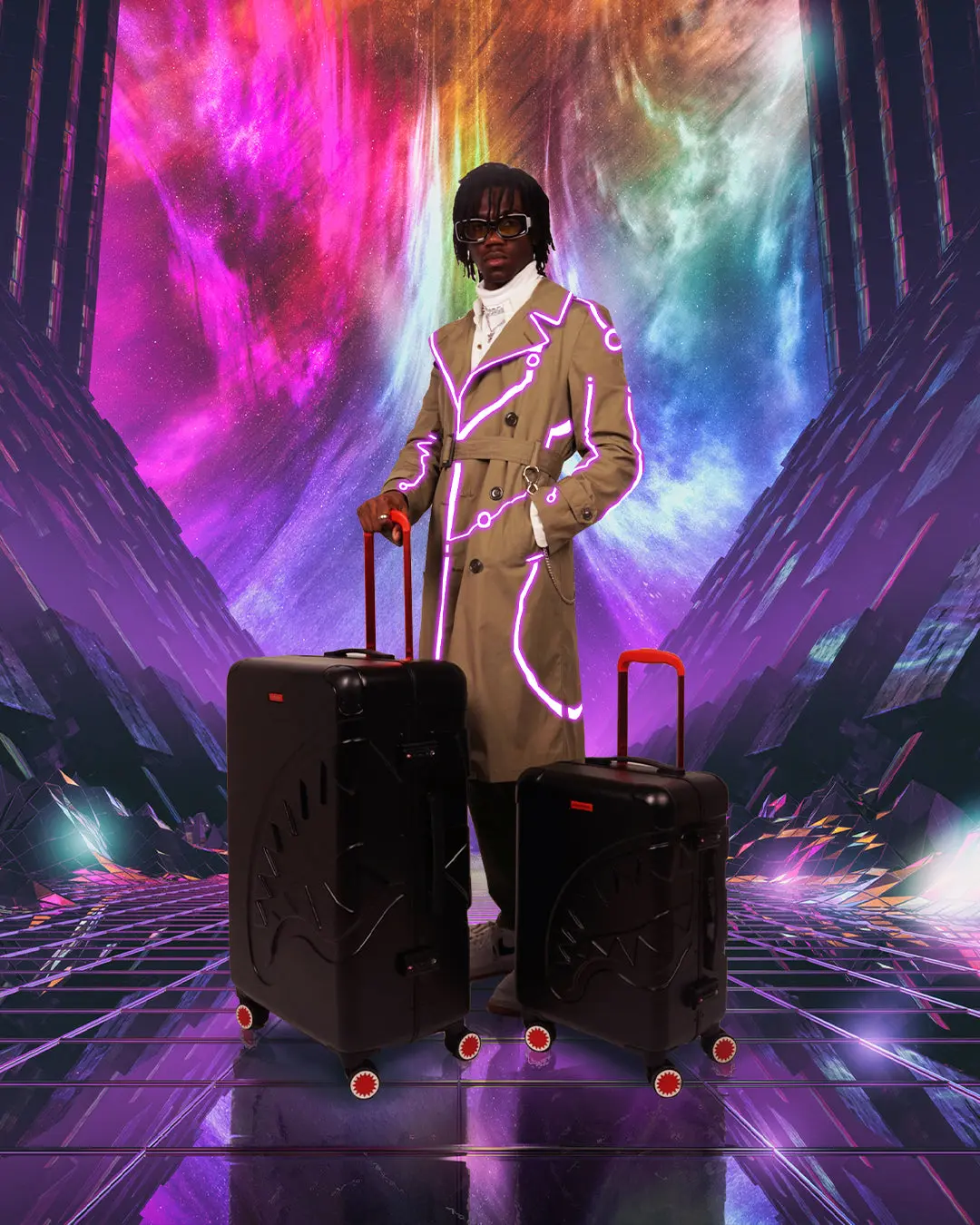 SHARKITECTURE MOLDED 29” FULL-SIZE LUGGAGE - Image 12