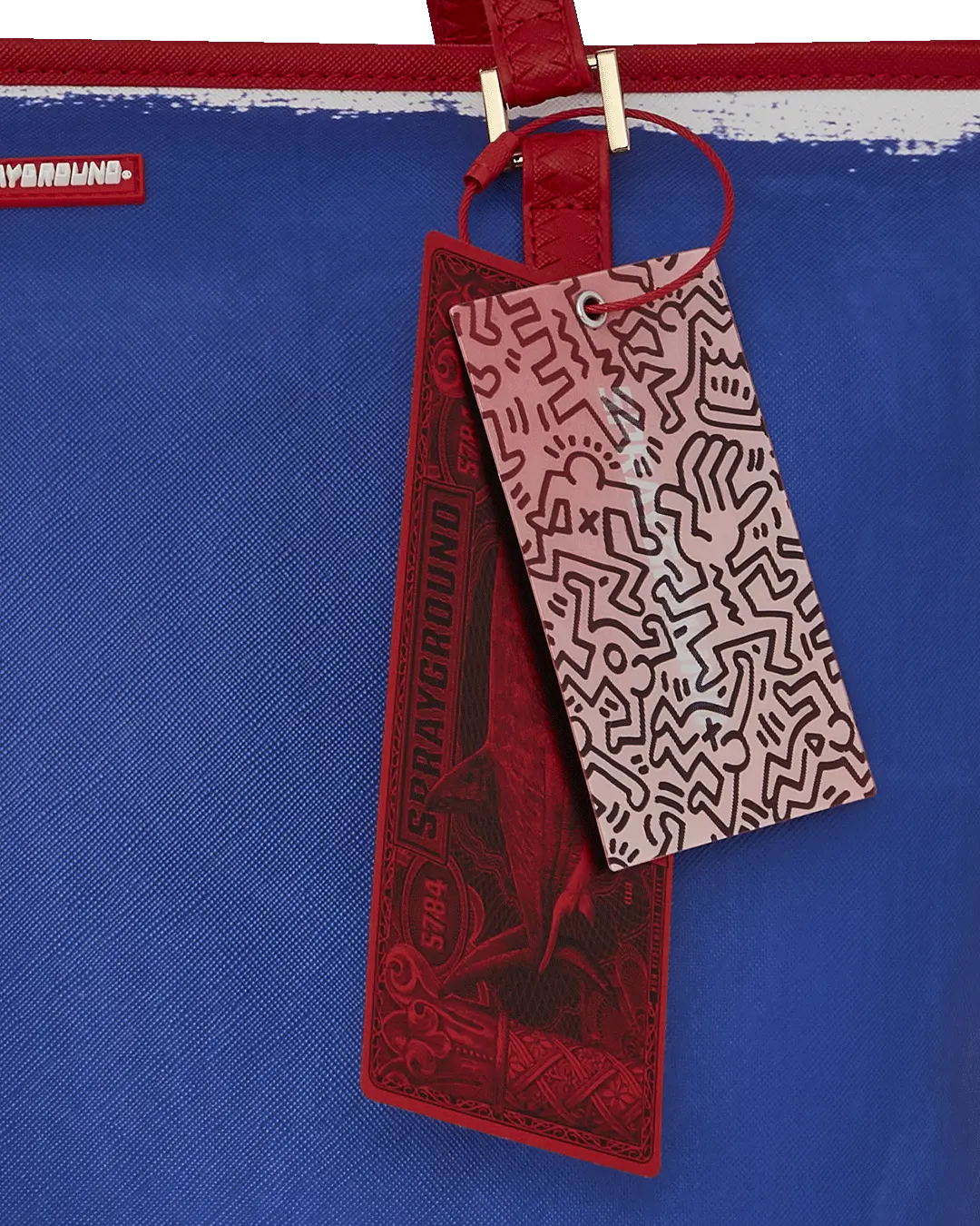 KEITH HARING THE BIG BLUE PURSE ART TOTE - Image 15