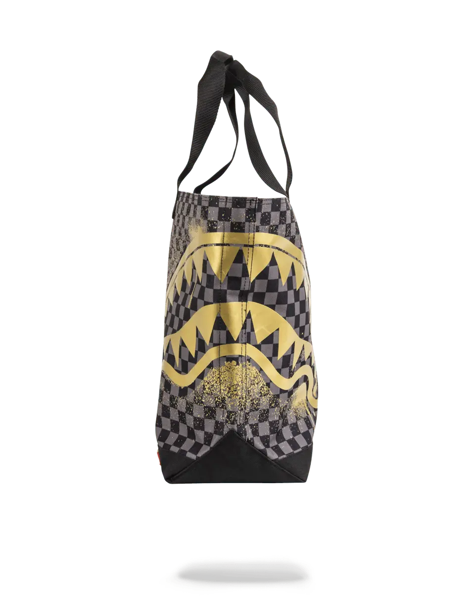 SHARKS IN PARIS GOLD STENCIL TOTE - Image 3