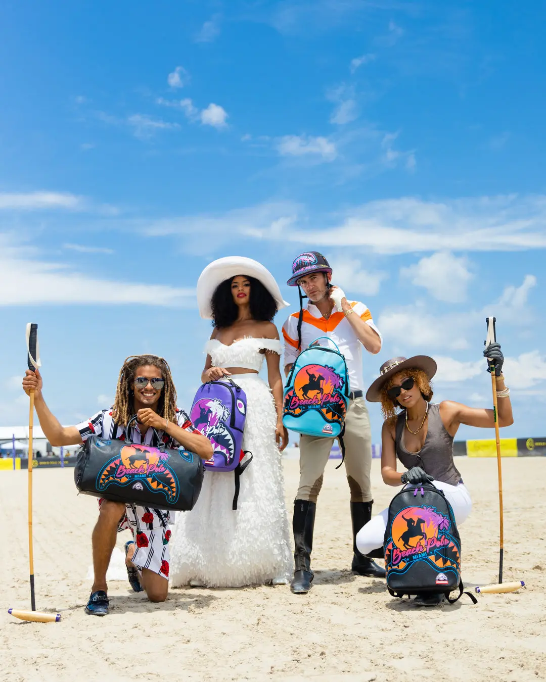 MIAMI BEACH POLO COLLAB BACKPACK (DLXV-PURPLE) - Image 8